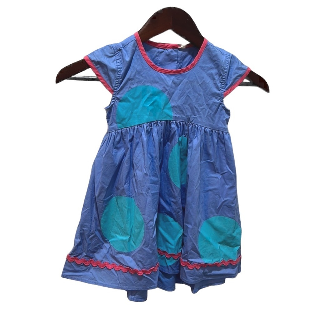 Matilda Jane beautiful pink & blue girls dress size 4 GUC